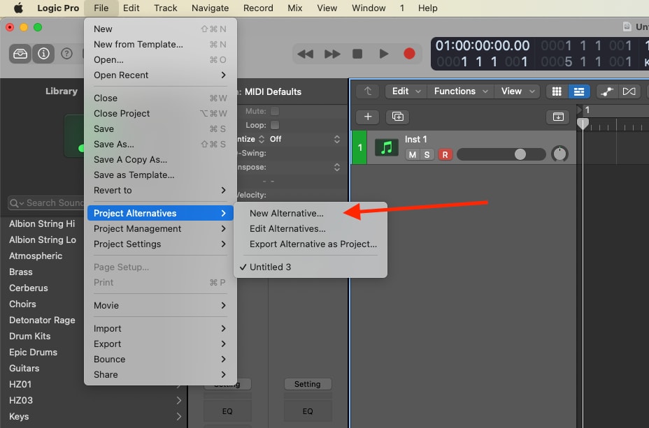 logic pro project alternatives