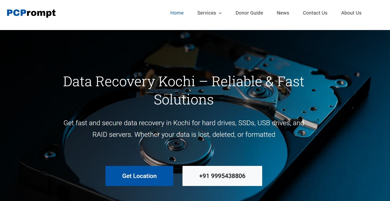pcprompt data recovery website