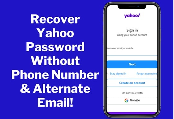 recover yahoo password