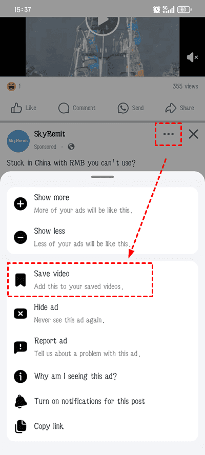 save video facebook