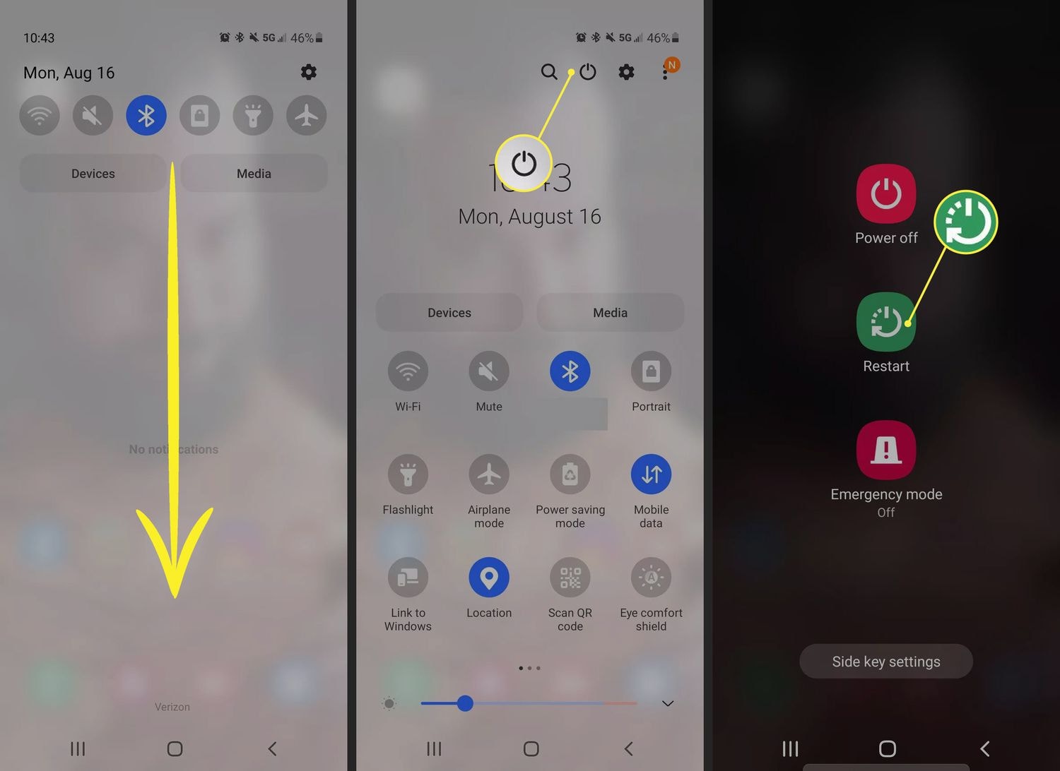 restart samsung phone