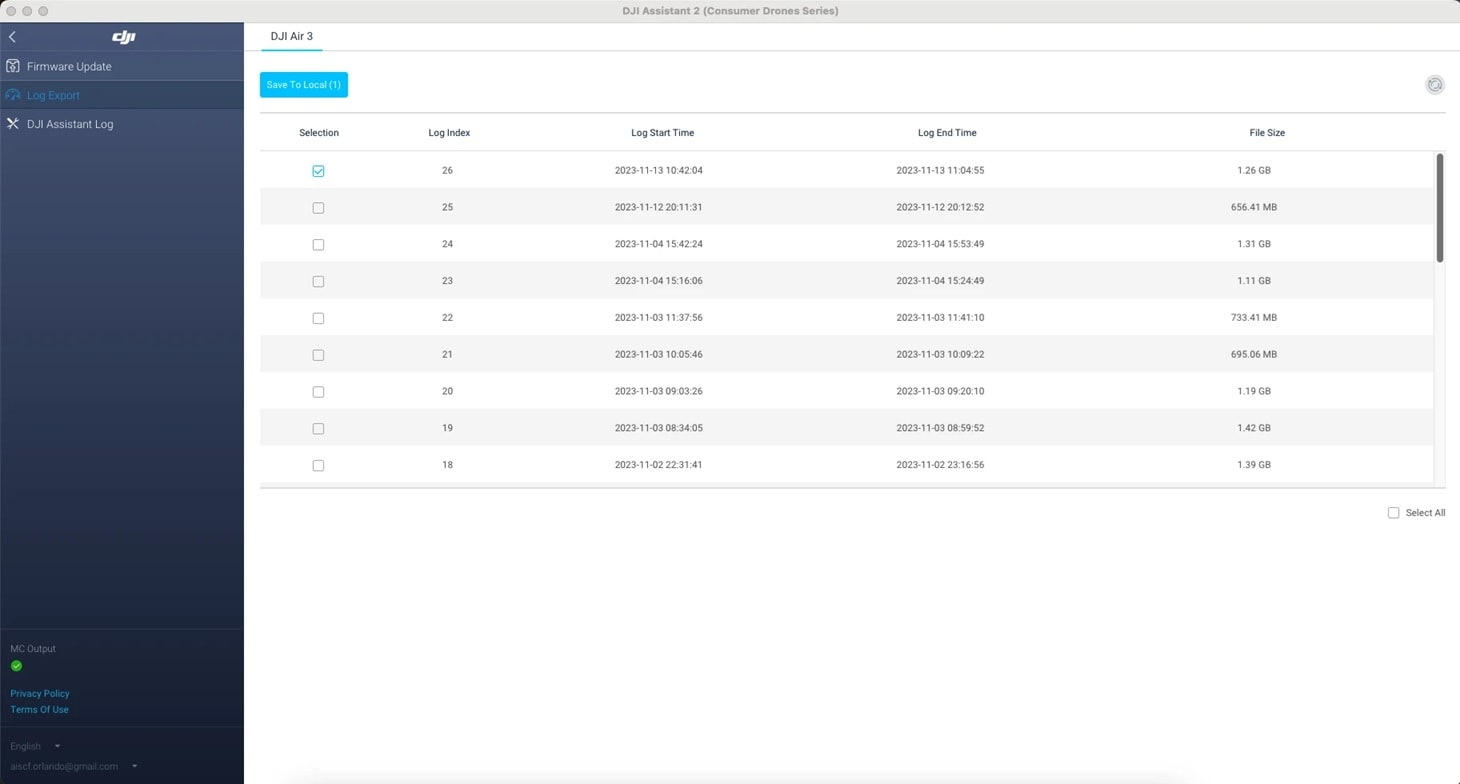 dji assistant 2 export videos
