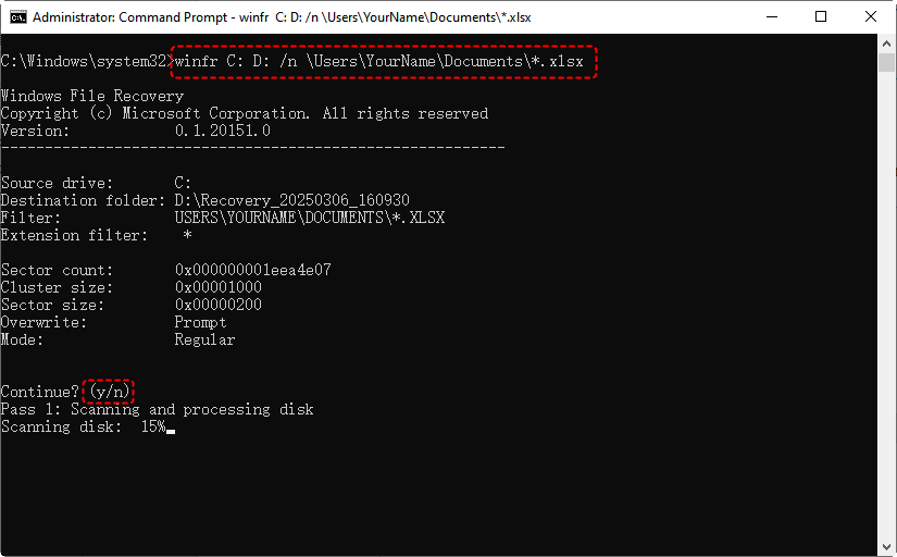 windows file recovery cmd tool