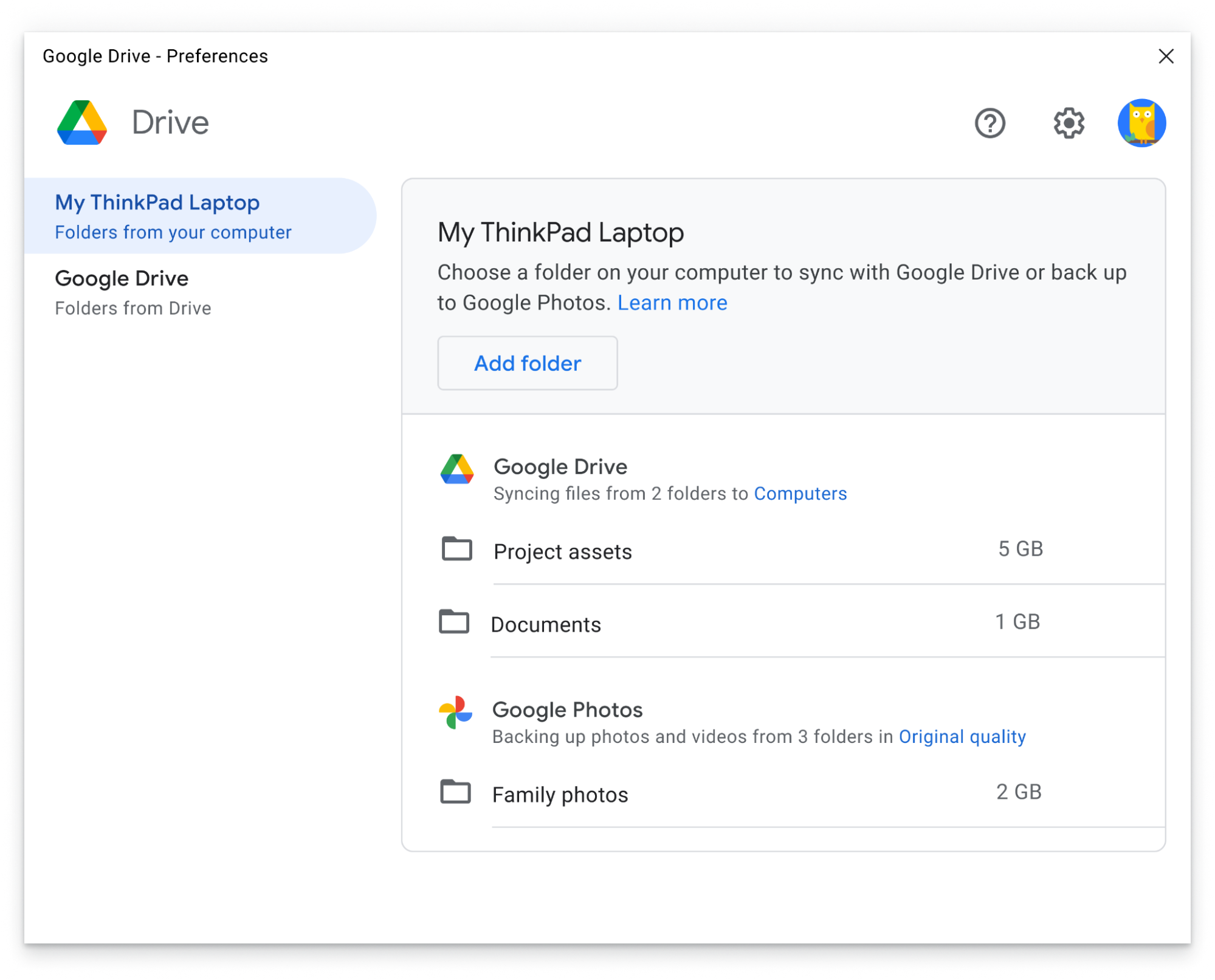 restore videos from linked google drive