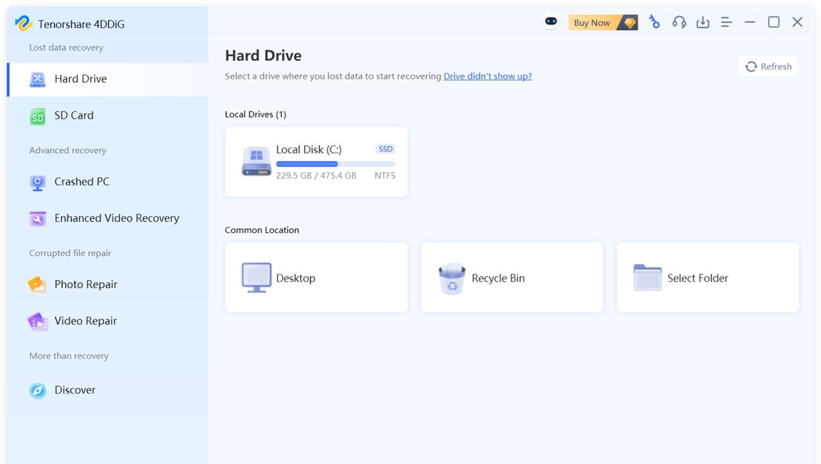 tenorshare 4ddig data recovery