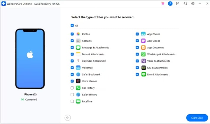 dr fone data recovery tool