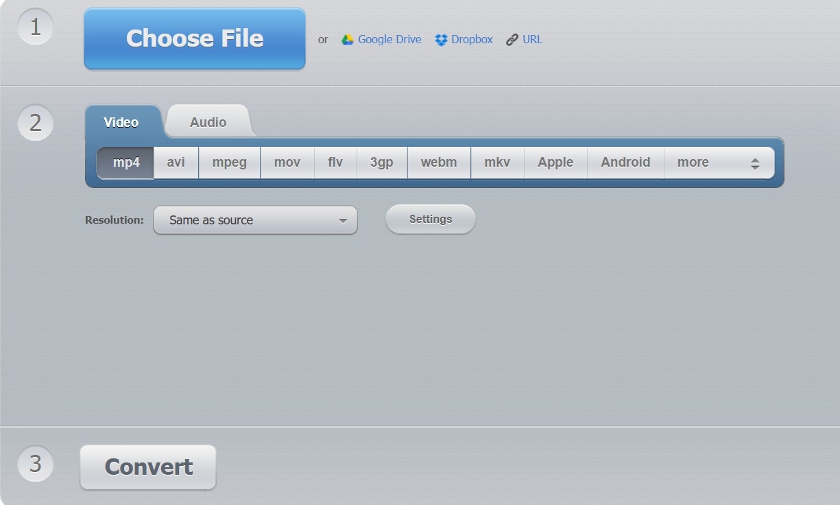 convert mp4 to h264 using online tool