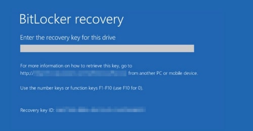 enter recovery key