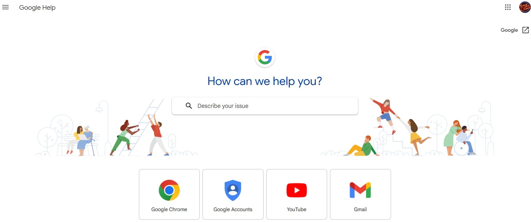 get help from google support