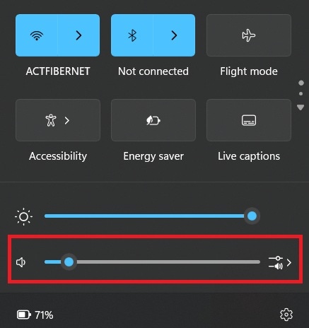 check device volume level