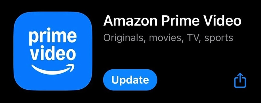 update prime video app