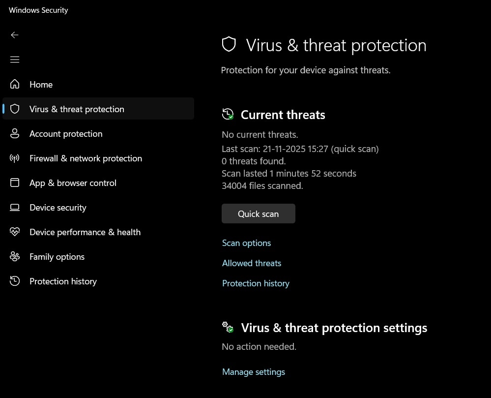 mac run a virus scan