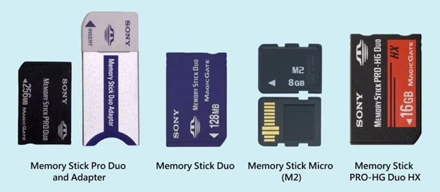 types of memory stick