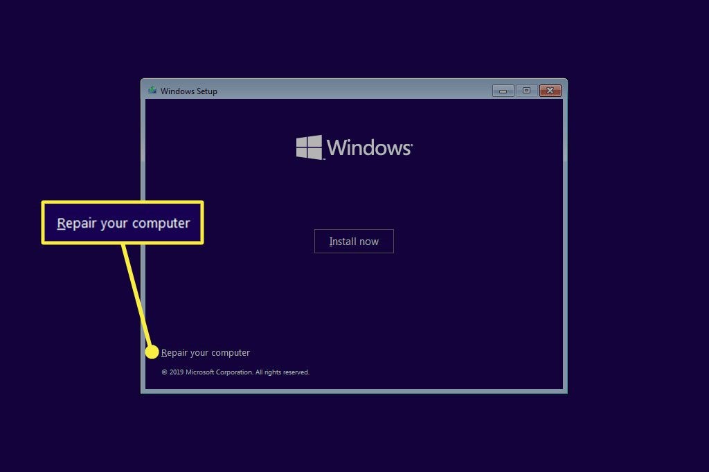 factory reset via boot options