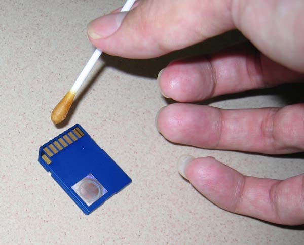 clean memory card
