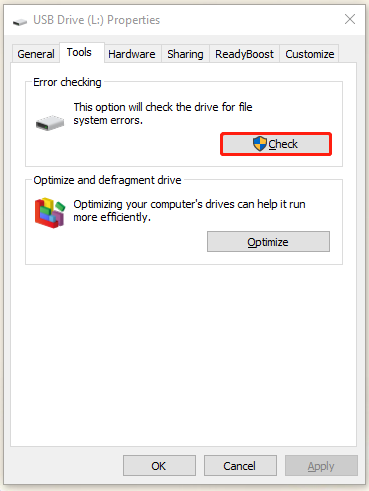 windows error checking