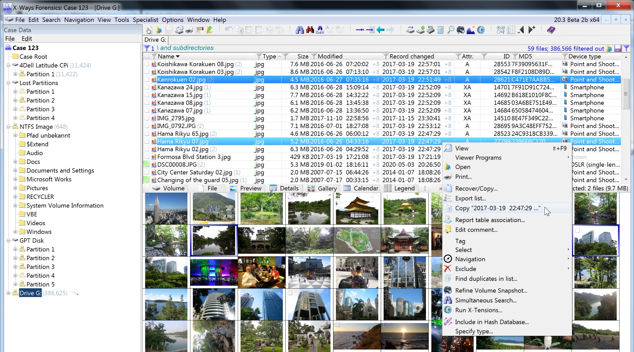 x ways forensic software