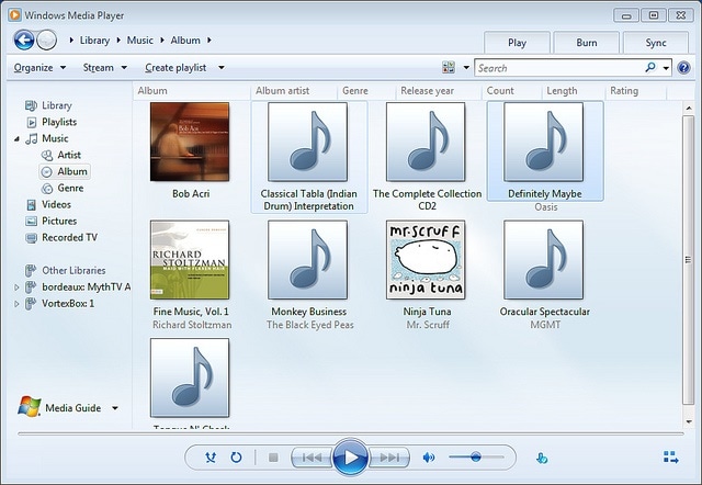 open file using windows media player