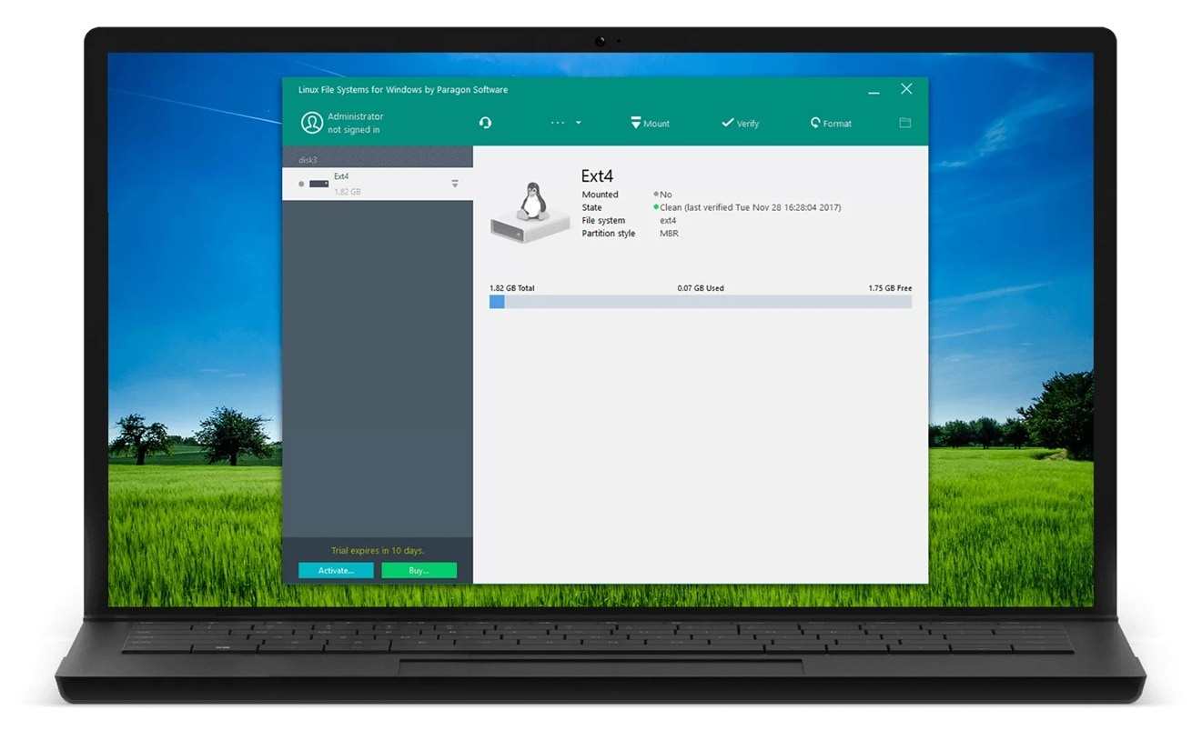 install xfs drivers windows