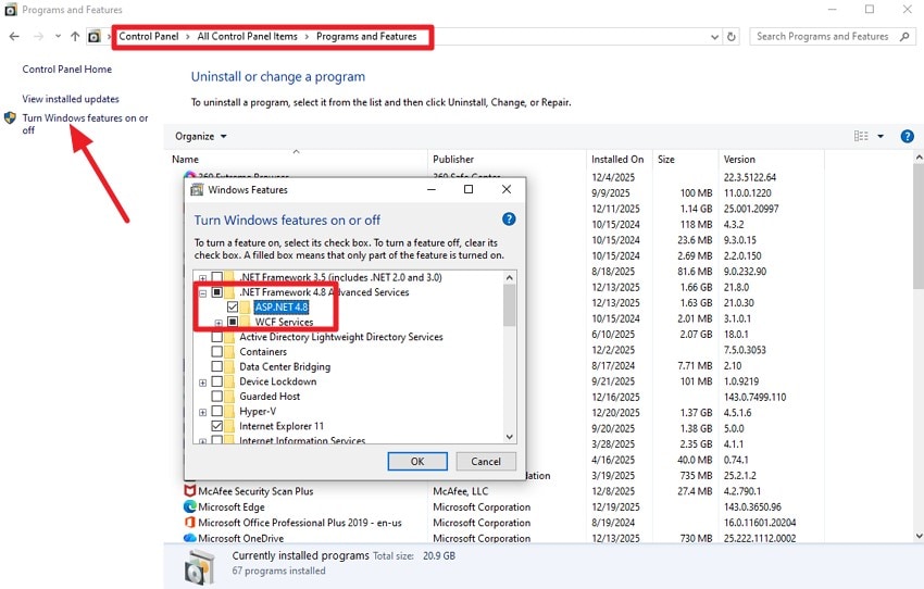 update latest .net framework