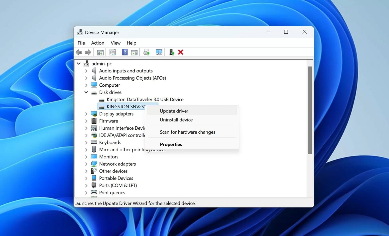 update device drivers windows pc