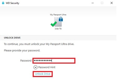 unlock hard drive with software