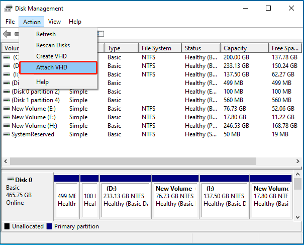disk management attach vhd file