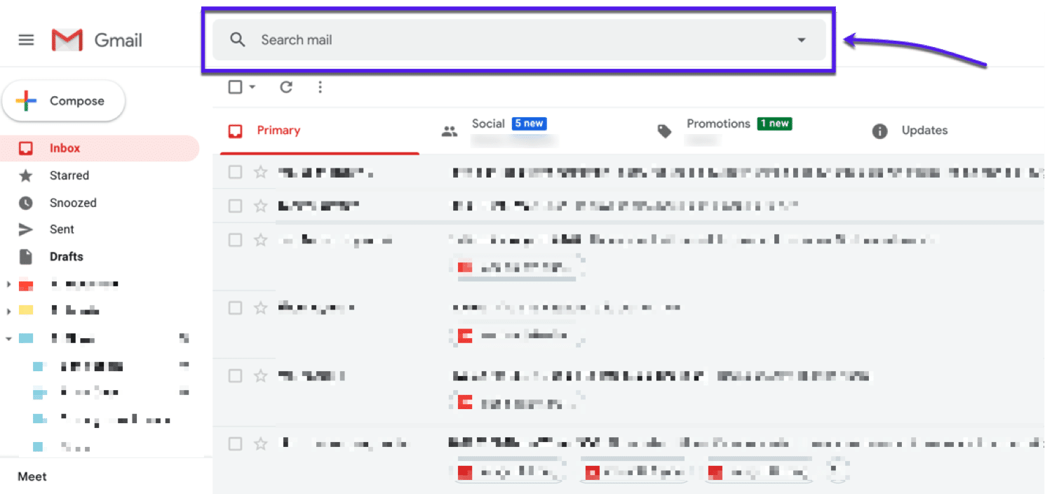 search in gmail