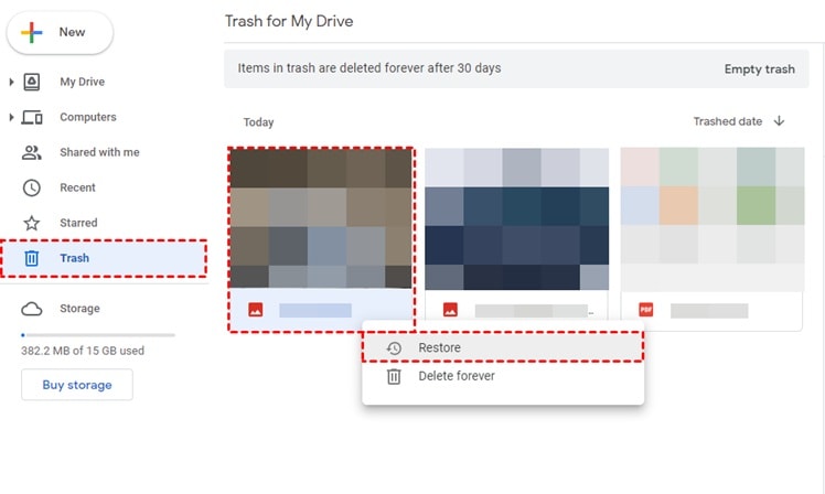 search in google drive