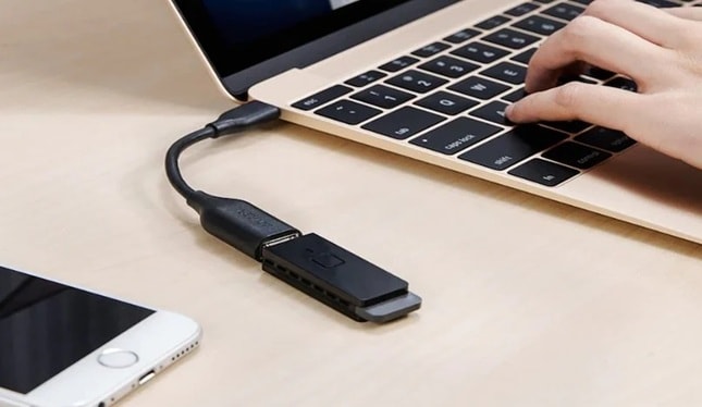 connect otg drive to pc