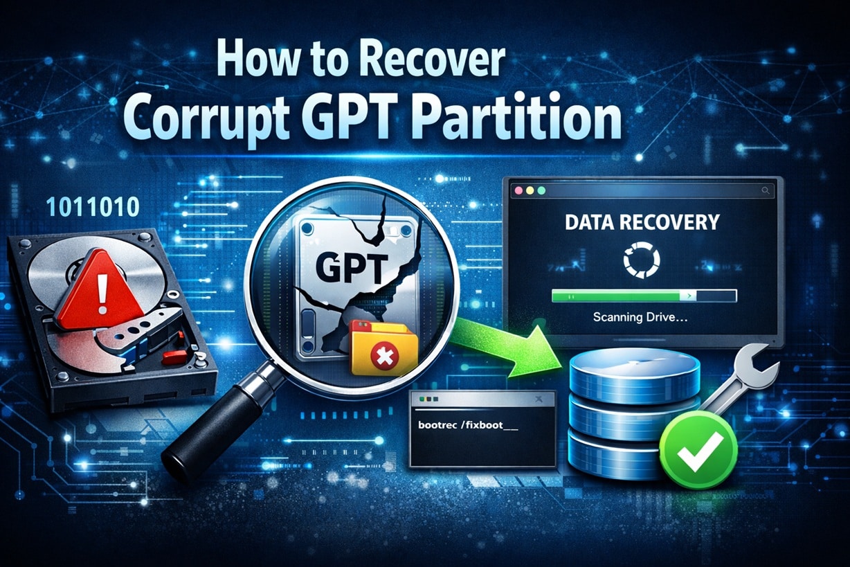 How to Recover a Corrupt GPT Partition and Fix a Corrupted GPT?