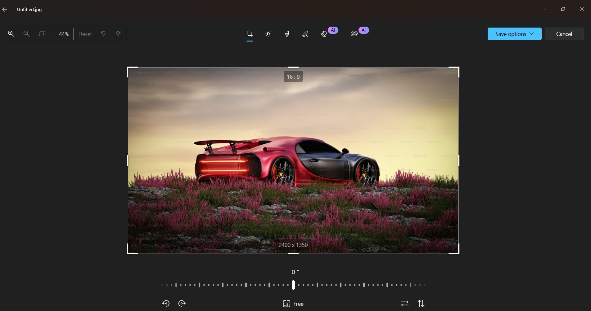 use windows photos app to enhance picture quality