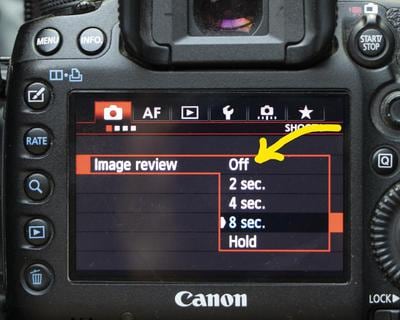 camera playback menu