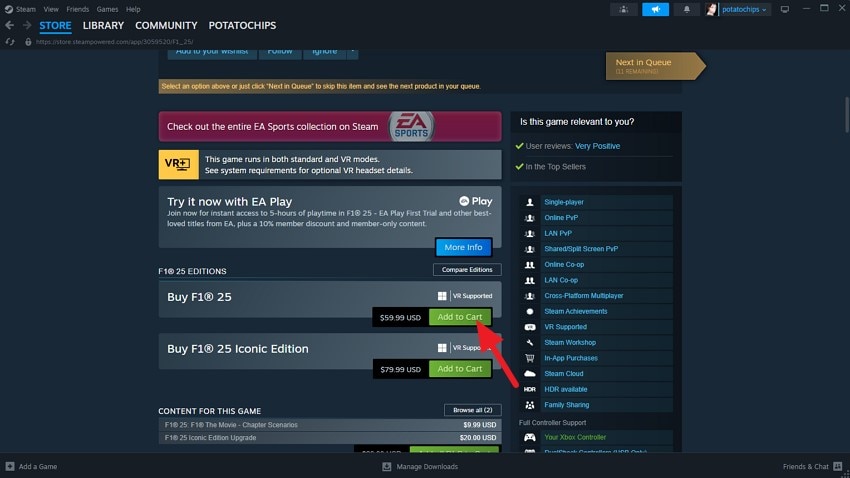 reinstall f1 25 game files again