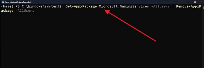 remove gaming services with powershell