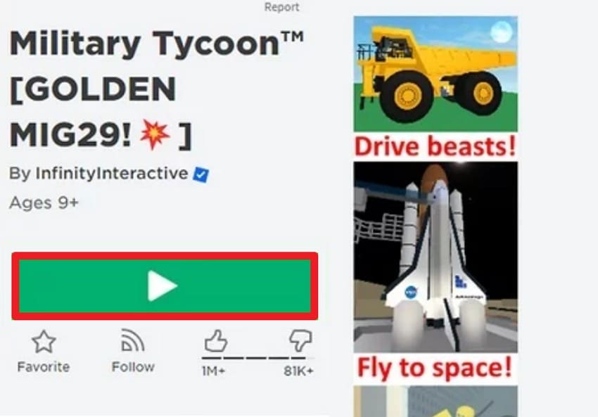 start roblox experience update