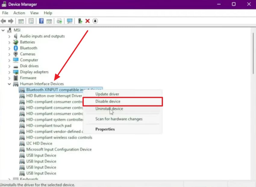 disable virtual drivers