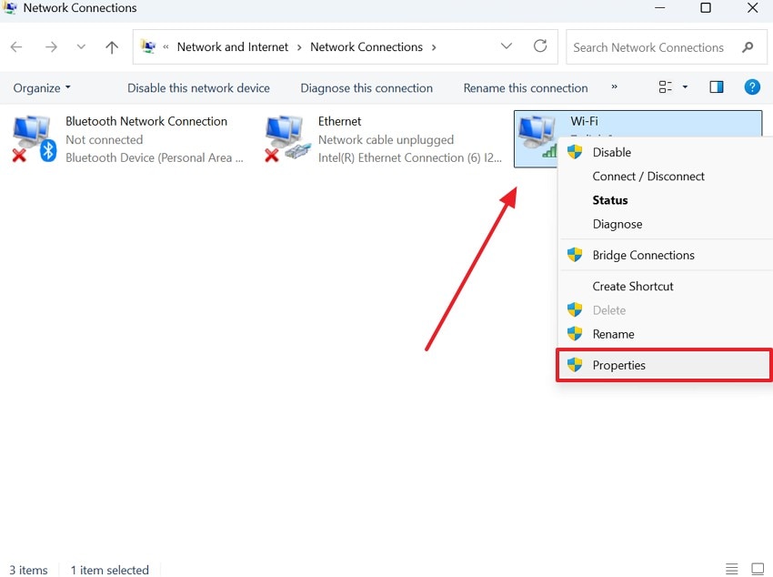 access wifi properties