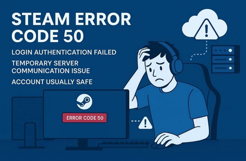 define steam error code 50