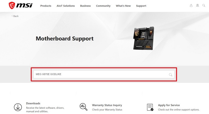 search for motherboard version
