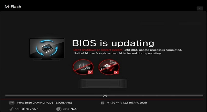 update bios