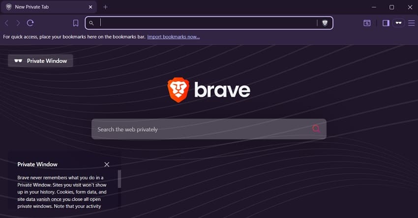 Brave 시크릿 창에서 YouTube 재생 확인