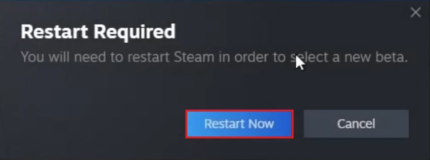 Steam 재시작