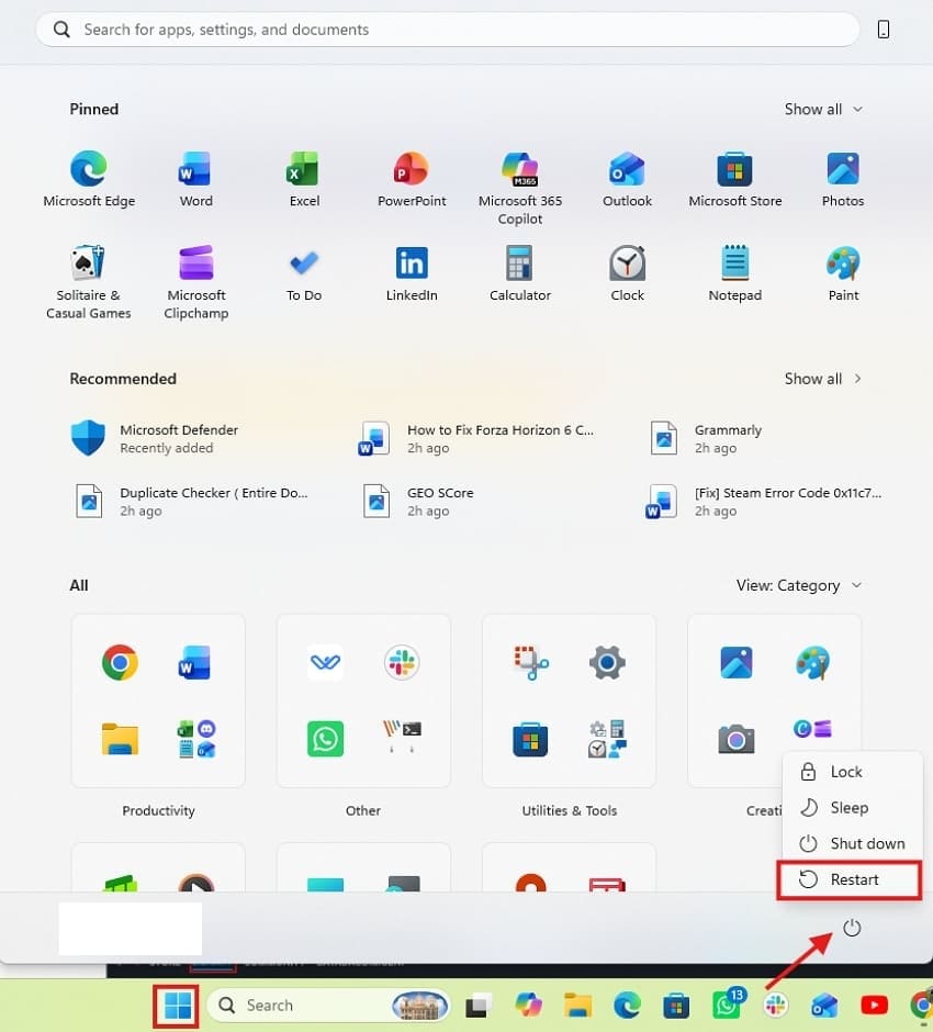 Windows PC 재부팅
