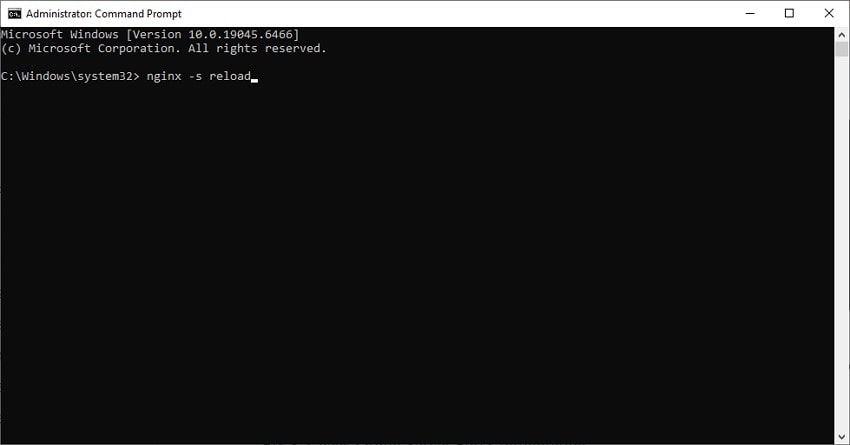 Nginx 웹 서버 재시작
