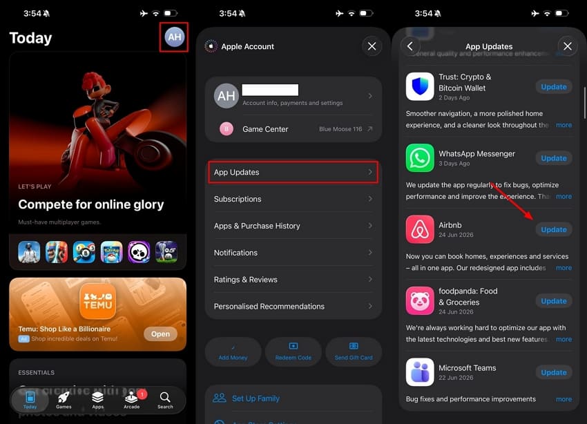 iphone youtube app update