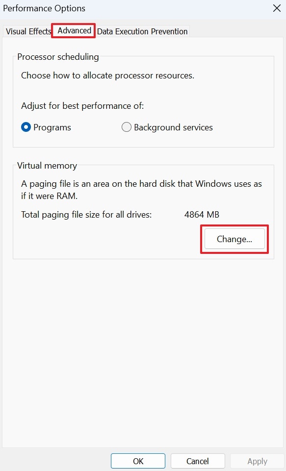 open performance option