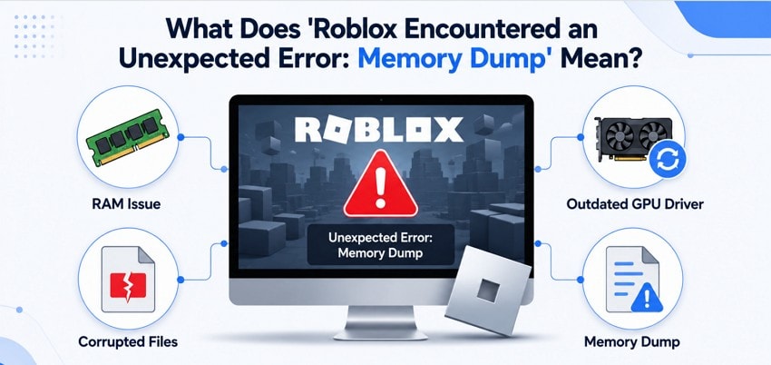 define dump memory error roblox