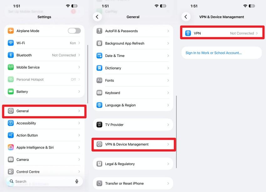 disable vpn option