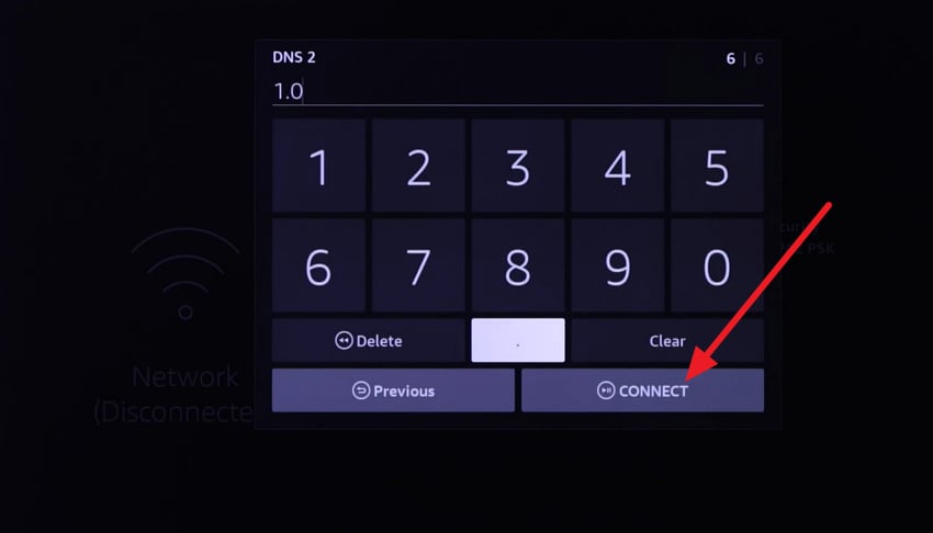tap on connect